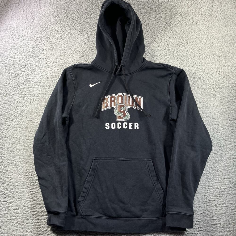 Nike Brown University Bears Soccer Hoodie Sweatshirt Mens Medium Ivy League
